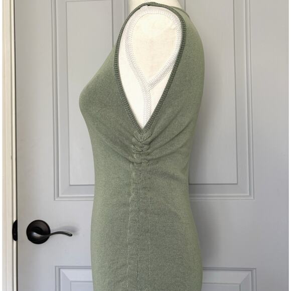 LIONESS Military Minds Ruched Bodycon Mini Dress Sz M Green Party Going Out Club - Picture 7 of 11